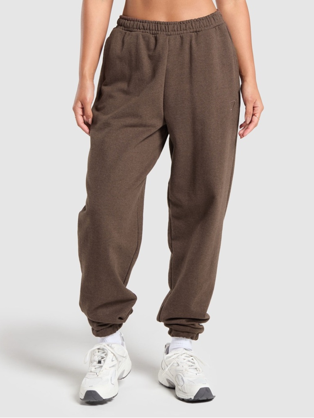 Gymshark Brown Relaxed Track Joggers - Picture 3 of 12